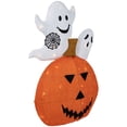 thumbnail image 5 of Northlight LED Lighted Jack-O-Lantern and Ghosts Halloween Decoration - 27.5" - Clear Lights, 5 of 6