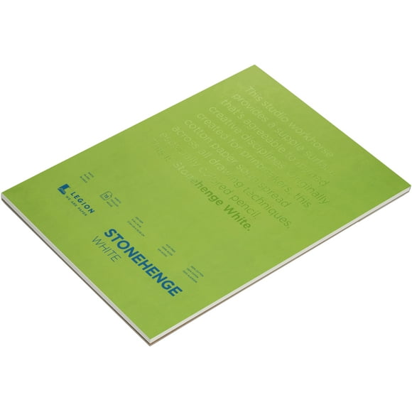 Stonehenge Paper Pad 11 "X 14" 15 Feuilles/pkg-Blanc 90Lb