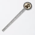 thumbnail image 2 of Paw prints Book Mark: a Vintage Silver Lace-Edged Bookmark - Gift for Book Lovers and Readers, 2 of 5