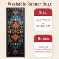 thumbnail image 6 of Hallway Runner Rug 2'x6' Washable Area Rugs Non Slip Laundry Rug Runner Floor Carpet Runners for Hallways Entryway Laundry Room Kitchen, 6 of 11