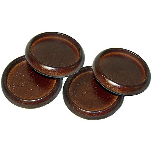 Round Carpet Bottom Furniture Caster Cups Hardwood Floors Protection 4 Piece NEW 