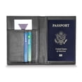 thumbnail image 2 of Genuine Cowhide Leather RFID-Blocking Passport Cover Case Holder & Wallet, 2 of 2