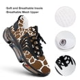 thumbnail image 4 of Giraffe Print Walking Shoes for Men Woman Lightweight Tennis Fashion Elastic Sports Shoes Cushion Basketball Shoes, 4 of 7