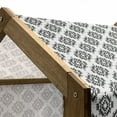 thumbnail image 5 of Tribal Pet House, Grunge Monochrome Motifs with Cultural Origins Indigenous Abstract, Outdoor & Indoor Portable Dog Kennel with Pillow and Cover, 5 Sizes, Black White, by Ambesonne, 5 of 5