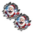 thumbnail image 1 of Leojiow 2Pcs Wall Sticker Large Size Removable Wall Sticker Easy To Tear And Paste Leaving No 3D Santa Wall Sticker Suitable For Window And Refrigerator 42X42Cm, 1 of 5