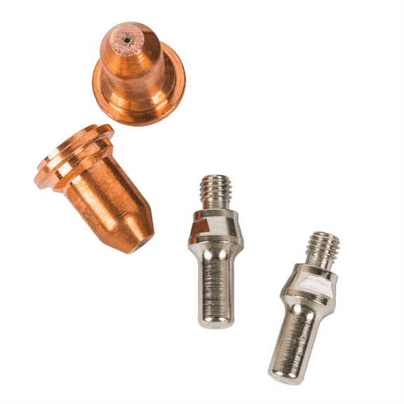 Forney Industries Plasma Cutter Electrodes and Tips, 4-Pack