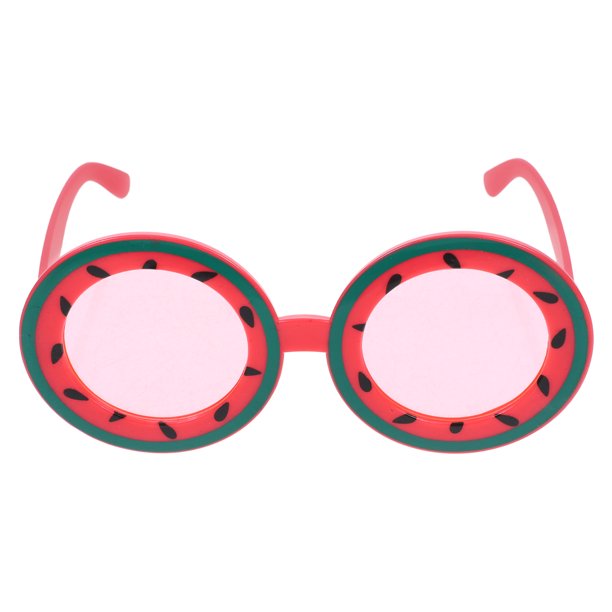 KAKOWELY Gafas estilo fruta, montura tropical, accesorio divertido para fiesta hawaiana.