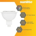 thumbnail image 2 of Sunlite LED MR16 Reflector Spotlight Bulb, 7 Watts (50W Halogen Bulb Equivalent), GU5.3 Bi-Pin Base, Dimmable,UL Listed, 5000K Daylight, 6-Pack, 2 of 7