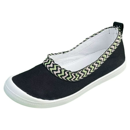 

Yzengfg Women Shoes Soft Soled Casual Shoes Fashionable Slip On Women Canvas Casual Shoes Coral Wedge Shoes