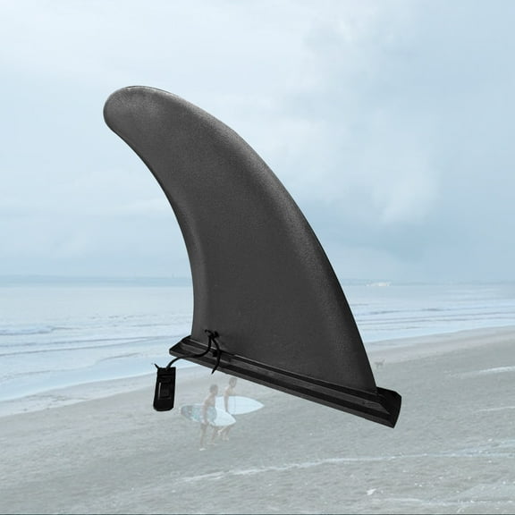 MLINS Surf and Sup Fin Large Surfboard Fin SUP Fin 21.5X18X3.2cm Black