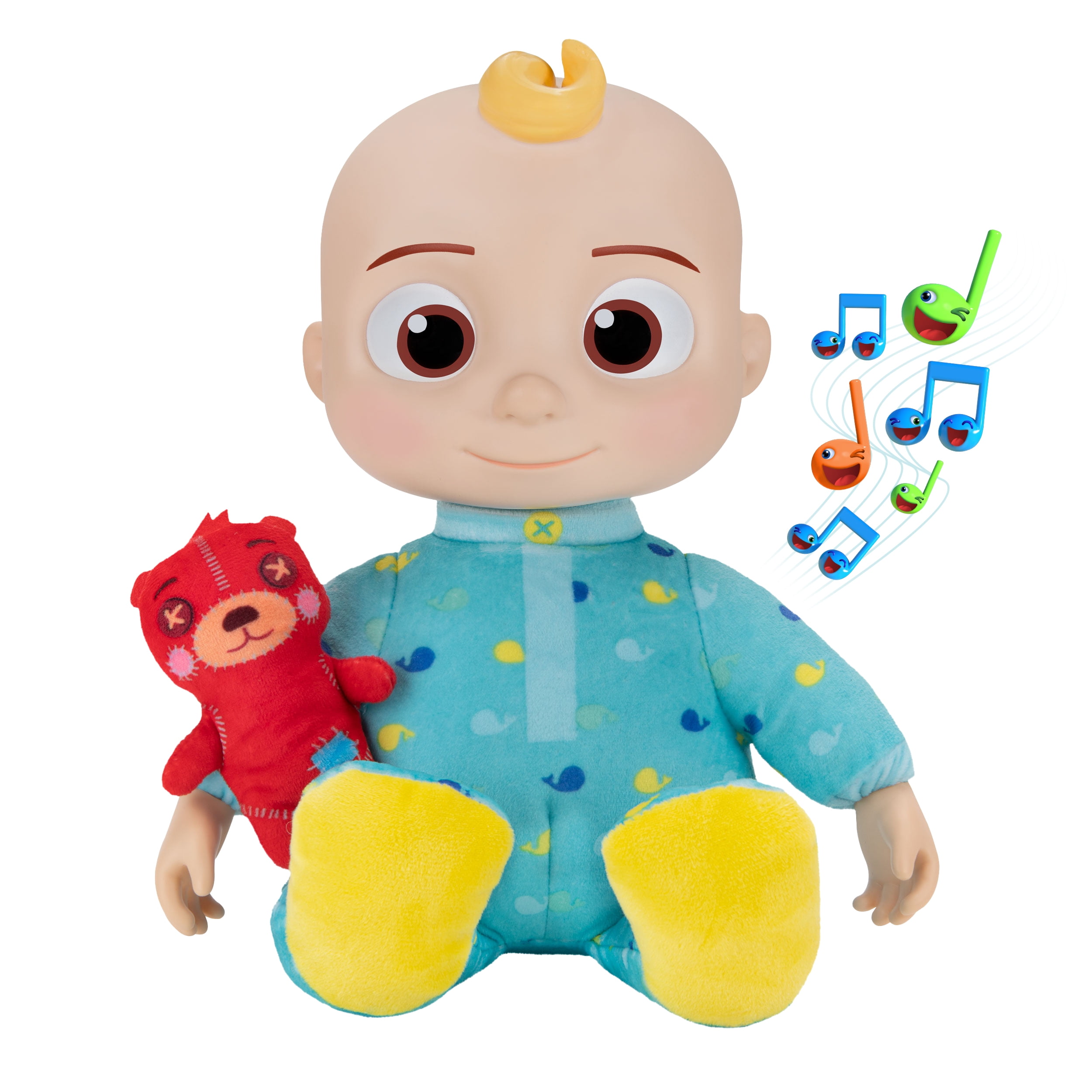 Cocomelon Official Plush Bedtime Jj Doll 10in With Sound Walmart Com