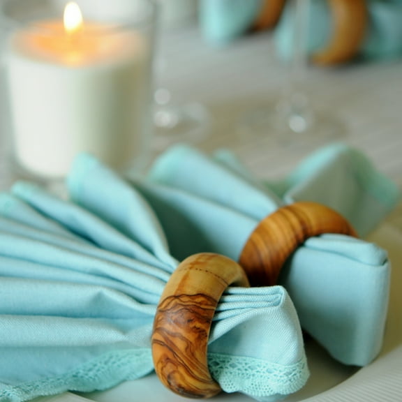 BeldiNest Napkin Rings set of 4 Handcrafted From Olive Wood