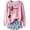 Z4Pink, variant on Womens Sweatshirt Poodle Dog Awareness Ribbon Print Crew Neck Long Sleeve Casual Pullover Graphic Tops