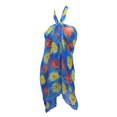 thumbnail image 4 of HAPPY BAY Women's Beachwear Summer Bikini Wraps Beach Wrap Swimwear Swim Cover up Skirt Swimsuit Sarong Coverups for Women One Size Blue, Flower, 4 of 4