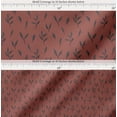 thumbnail image 2 of Soimoi Brown Cotton Poplin FabricLeaves Print Fabric by the Yard 42 Inch Wide, 2 of 7