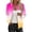 Multicolor, variant on Women's Zip Up Jackets Fashion Gradient Color Crewneck Sweatshirt Zip Pocket Fall Winter Coats Loose Casual Long Sleeve Outwears Womens Tops