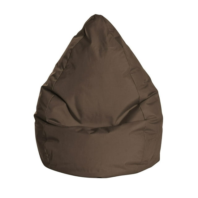 Gouchee Home Brava Brown Bean Bag Chair – Water-Repellent Fabric with Polystyrene Bead Filling, Suitable for Adults and Teens, Lightweight & Portable Seating for Bedroom, Dorm or Living Room