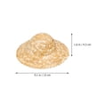 thumbnail image 4 of OUSITAID 10pcs 18cm Handmade Mini Straw Hat Creative Hand-woven Doll Delicate Decorative Small Straw Hats for DIY Craft Jewelry Garment Material, 4 of 6