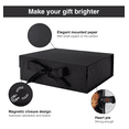 thumbnail image 2 of Caja De Regalo Magnética Y Plegable De 40 x 30 x 14 cm, Negro, 2 of 5
