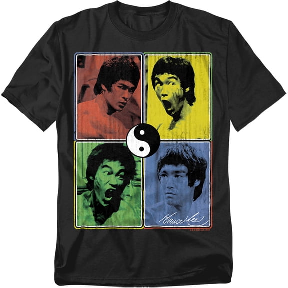 Bruce Lee Enter Color Block Officially Licensed Adult T-Shirt M