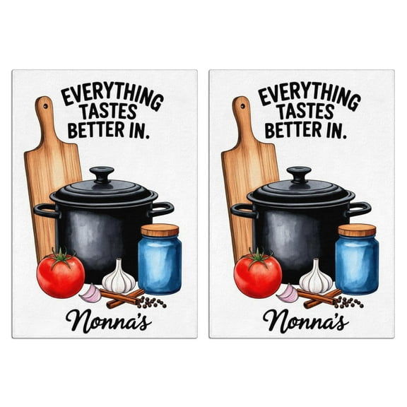 2 Pcs Funny Kitchen Towels,Funny Kitchen Quirky Patterns Microfiber Dish Towels,Kitchen Tea Towels,Kitchen Towel Set (18" X 26")
