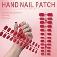 thumbnail image 2 of RAGUPEL 24Pcs Glue on Nails for Women,Dark Red Short Press on Nails,Matte Finish Stick on Nails for Women,Best Press on Nails for Daily Life,Style1, 2 of 7