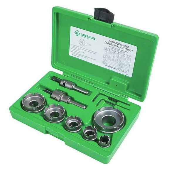 Greenlee Carbide Cutter Kit Quick Change 8Pc