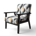 thumbnail image 3 of Designart « Reflecting In Monochrome III » Fauteuil d'Appoint Rembourré Géométrique Multicolore - Fauteuil Moderne pour Chambre, 3 of 7