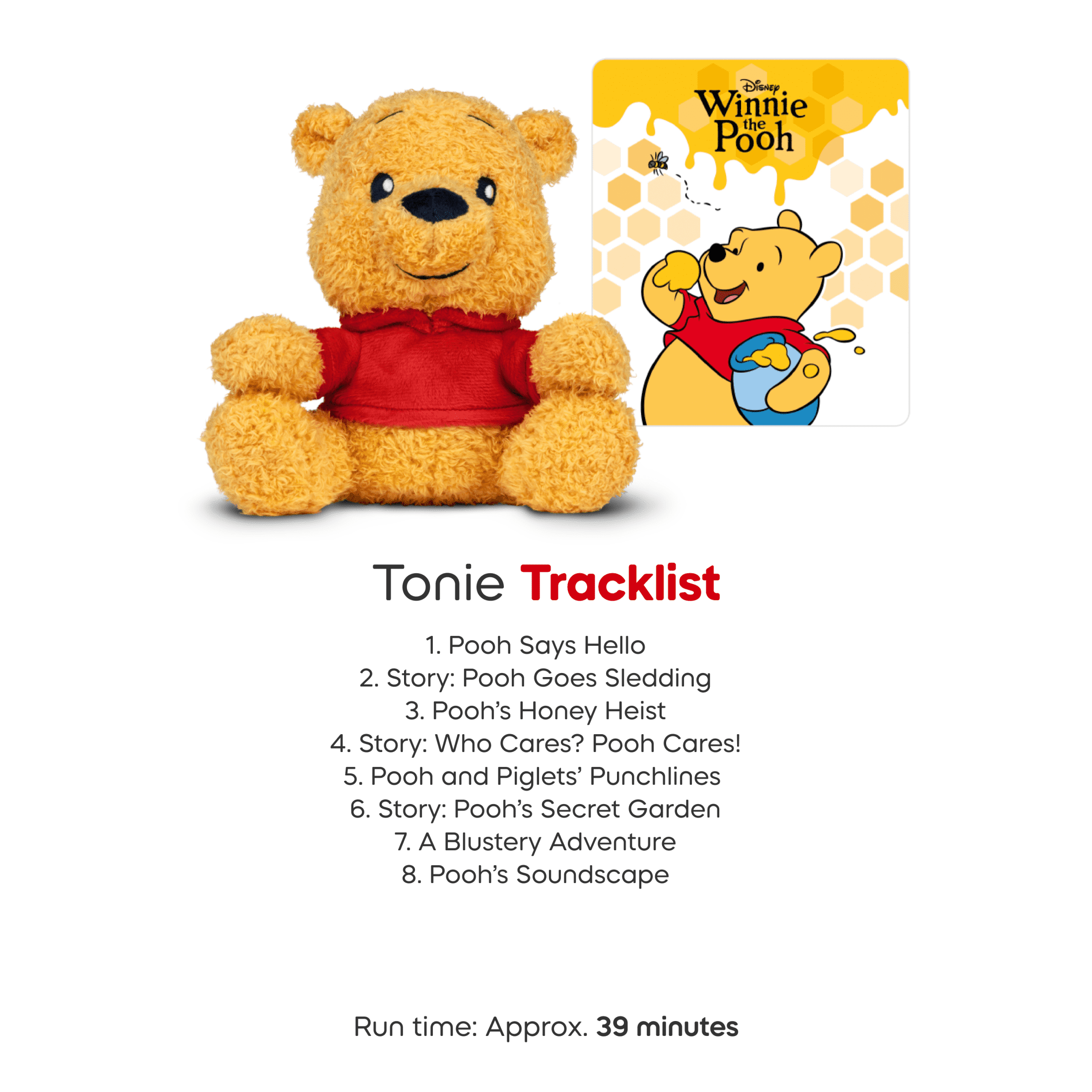 tonies Disney Winnie the Pooh Audio Toy Plush, Age Group 3+