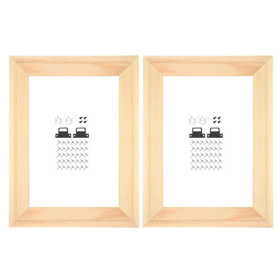 2 Pack DIY Canvas Stretcher Bars, 8 x 6 Inch Canvas Frame Wooden Frames Kit Sturdy Stretcher Frames