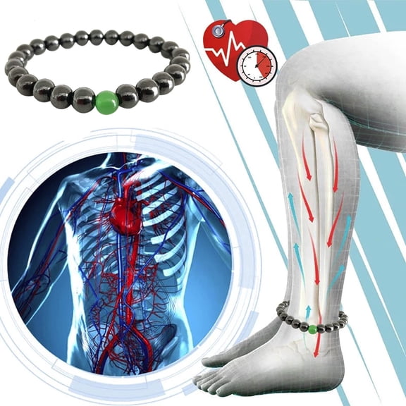 Bilqis Anti-Swelling Black Anklet For Men Women 1 Pcs Chakra Energy Protection Anklet Swelling,Beaded Bracelet Gifts