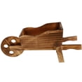 thumbnail image 2 of POINTERTECK Pot Cart Plant Flower Planter Wheelbarrow Flowerpot Wooden Wagon Planters Holder Wide Tall Bulk Small Big Inch, 2 of 7
