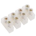 thumbnail image 4 of VOBOR, 20 piezas, tira de bloque de terminales, retardante de llama, conector de cable de tipo pasante, 10A, suministros industriales, conector Industrial(4in4out), 4 of 14