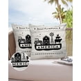 thumbnail image 6 of Pack of 2 Outdoor Pillow Covers, SWEET FARMHOUSE Life is Always Better On The Farm Cow Chickens Pig Waterproof Square Throw Pillowcase Cushion Decorative Pillow Covers for Couch Patio Tent, 16x16 in, 6 of 6