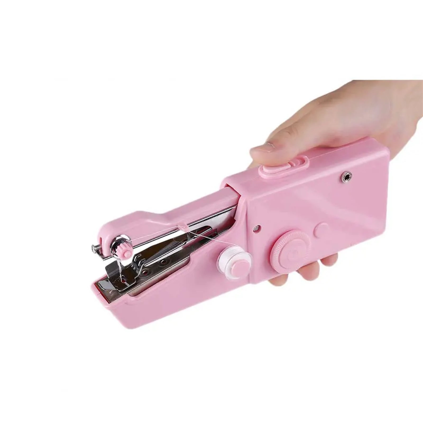 Portable Sewing Machine Manual Mini Electric Straight Stitch Household Needlework Set Repairs DIY Clothes Stitching Tools
