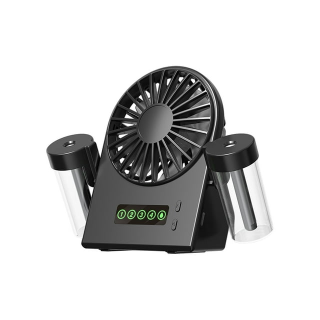 Rechargeable Misting Fan with Humidifier & Cool Spray Portable Desktop Air Cooler for Office, Home, Personal Hydration Use