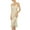 Beige, variant on Women's Satin Chemise Nightgown Soft Pjs Sexy Cami Long Sleeveless Cool Summer Comfy Slim Fit Loungewear Orange 12