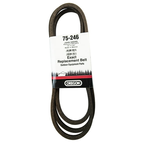 Oregon OEM 75-246  Belt John Deere 1/2 X 10[275]  Laser - 95549 John Deere - M110978 Rotary - 10751 Stens - 265-014