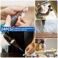 thumbnail image 4 of 20Pcs Cross Head Screwdriver Bits S2 Alloy Steel 1/4 Inch Hex Shank Cross Slot Impact Driver Bit Set PH1 PH2 PH3 PZ1 PZ2 PZ3 Anti-Slip with Magnetic, 4 of 9