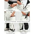 thumbnail image 5 of Meichang Women Snow Bibs Baggy Ski Pants Overall Insulated Waterproof Windproof Outdoor Warm Winter Ski Overalls, 5 of 7