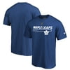 Toronto Maple Leafs Fanatics Branded Authentic Pro Rinkside Collection Prime T-Shirt - Blue