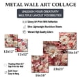 thumbnail image 4 of Designart "Blush Lace Whispering Blooms" Floral Wall Art Set Of 5 - Pink Cottage Hallway Metal Art Print Set, 4 of 6