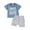 Blue, variant on Bagilaanoe 2pcs Toddler Baby Boy Girl Shorts Set Short Sleeve Letter Print T Shirt Tops   Shorts 6M 12M 18M 24M 3T Kids Casual Summer Clothes