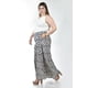 thumbnail image 2 of Pantalon tipo palazzo Roman Fashion /Tallas Extras, 2632 (Marino geometrico) azul marino 38, 2 of 6