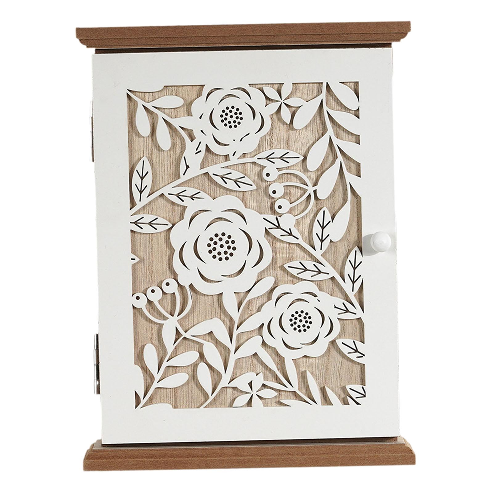 Key Box Key Holder Key Hanger with 6 Hooks Wall Mounted for Entryway Hallways Homes and Offices
