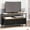 Rustic Brown Board+Black Drawer, variant on M optimized Dresser TV Stand, Entertainment Center with Storage, Small TV Stand Dresser with Drawers and Shelves, TV & Media Console Table Furniture for Living Room