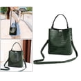 thumbnail image 4 of Cartera de Negocios Yinane de material cuero con Asa Totalizadores Informales - Verde, 4 of 8