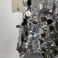 thumbnail image 4 of Yvsxxv Silver Fish Scale Sequin Tank Top V Neck Cami Vest 1Pc, 4 of 7