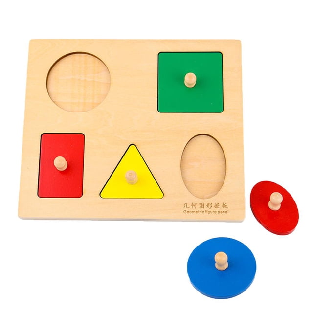 Rompecabezas de Bloques de Geometría de , Juguete Educativo para Niños, Cuadrado