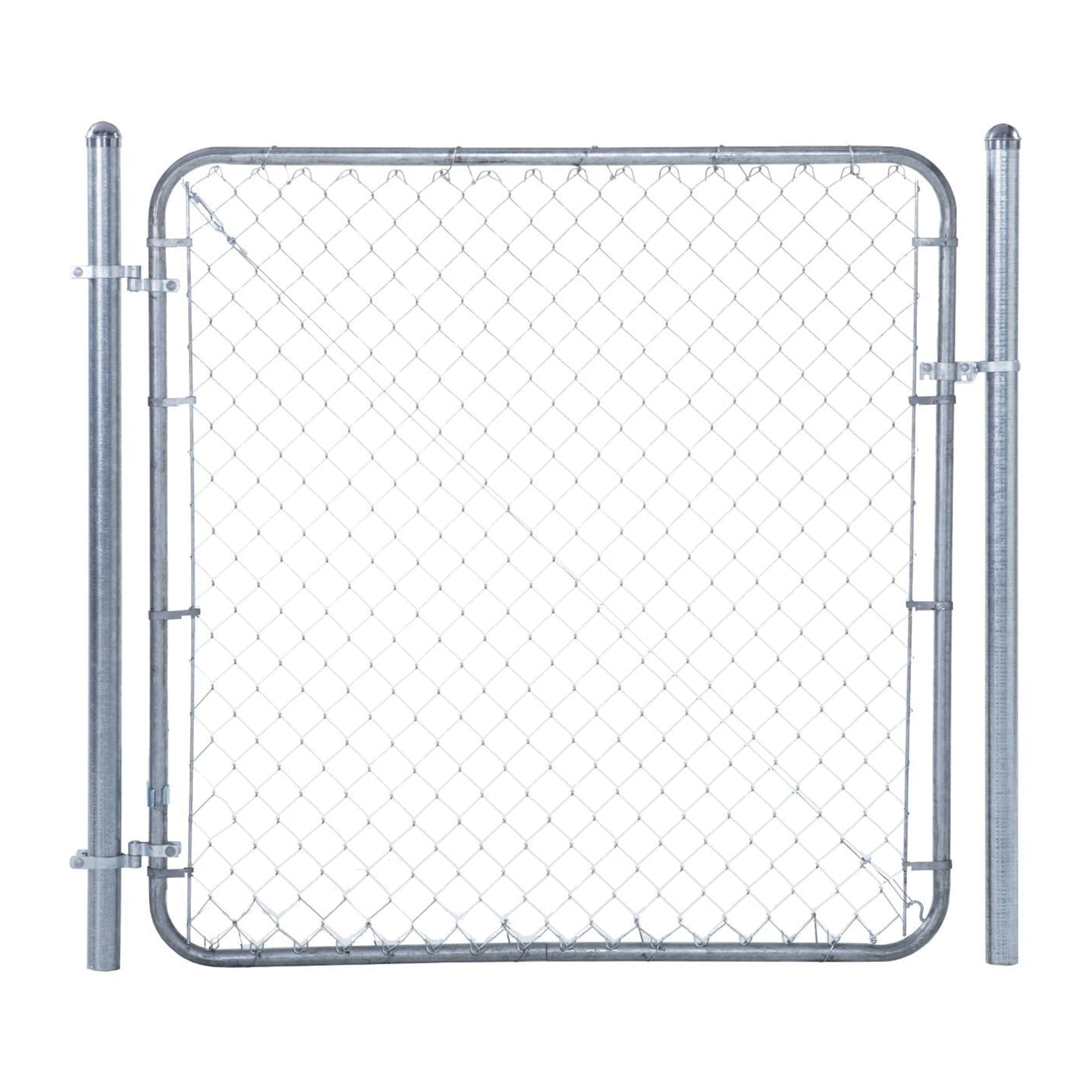 Adjust-A-Gate Steel Chain Link Fit-Right Walk-Through Gate Kit for Backyard  & Outdoors, 24
